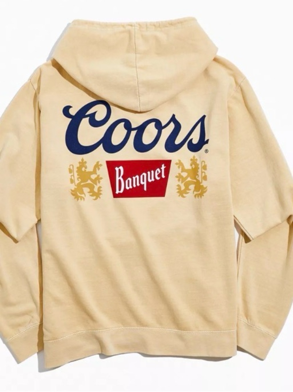 Men Coors Banquet Yellow Hoodie - Picture 2 of 5